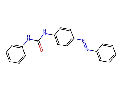 1-phenyl-3-{4-[(E)-phenyldiazenyl]phenyl}urea structure