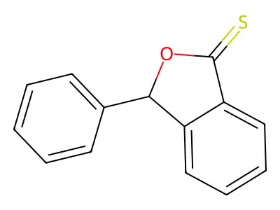 3-phenyl-3H-2-benzofuran-1-thione structure