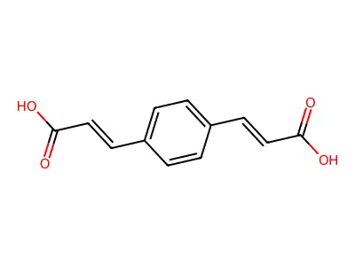 3,3'-(p-Phenylene)diacrylic acid structure