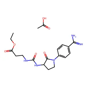 Orbofiban acetate anhydrous structure