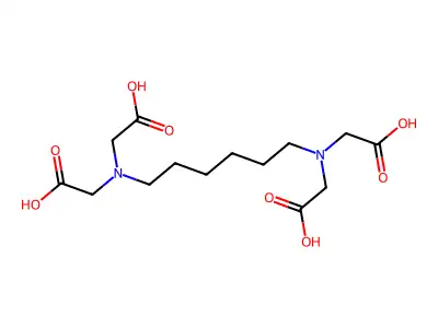 Hexamethylenediaminetetraacetic acid structure