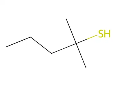 2-Methyl-2-pentanethiol structure
