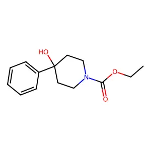 Ethyl 4-hydroxy-4-phenylpiperidine-1-carboxylate structure