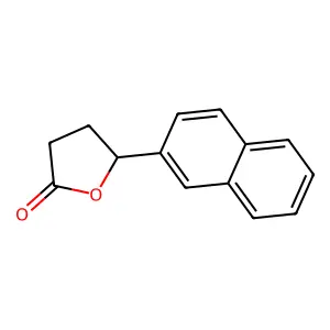 2(3H)-Furanone, dihydro-5-(2-naphthalenyl)-, (5R)- structure