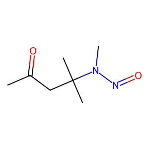 4-Methyl-4-(methylnitrosoamino)-2-pentanone structure