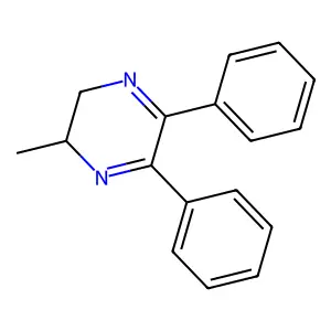 Pyrazine, 2,3-dihydro-5,6-diphenyl-2-methyl- structure
