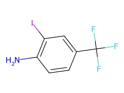 2-Iodo-4-(trifluoromethyl)aniline structure