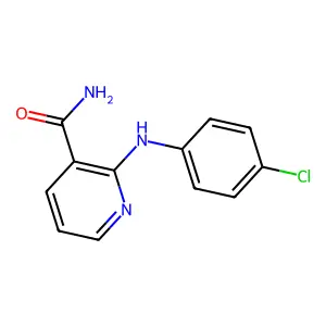 2-(4-Chloroanilino)nicotinamide structure