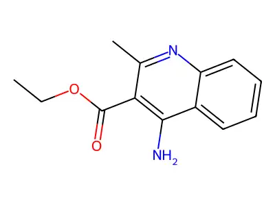 Ethyl 4-amino-2-methylquinoline-3-carboxylate structure