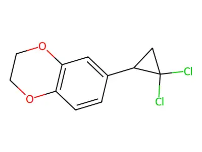 6-(2,2-Dichlorocyclopropyl)-2,3-dihydro-1,4-benzodioxin structure
