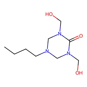 1,3,5-Triazin-2(1H)-one, 5-butyltetrahydro-1,3-bis(hydroxymethyl)- structure