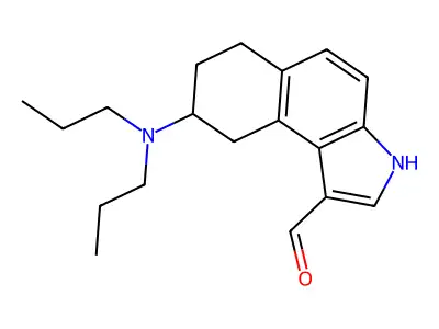 8-(Di-n-propylamino)-6,7,8,9-tetrahydro-3H-benz(e)indole-1-carbaldehyde structure