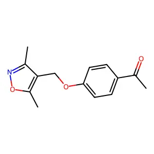 1-[4-[(3,5-Dimethyl-1,2-oxazol-4-yl)methoxy]phenyl]ethanone structure