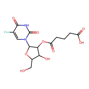 Uridine, 5-fluoro-, 2'-(hydrogen pentanedioate) structure
