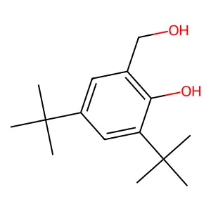 2,4-Tert-butyl-6-hydroxym ethyl-phenol structure