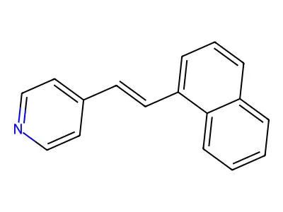 4-(2-Naphthalen-1-ylethenyl)pyridine structure