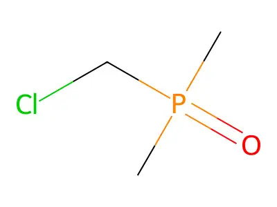 Phosphine oxide, (chloromethyl)dimethyl- structure