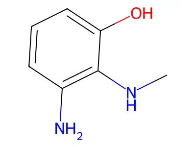 3-Amino-2-(methylamino)phenol structure