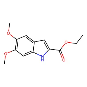 Ethyl 5,6-dimethoxy-1H-indole-2-carboxylate structure