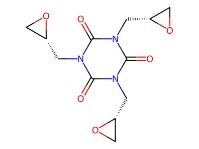 beta-Triglycidyl isocyanurate, (+)- structure