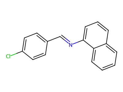 1-Naphthalenamine, N-[(4-chlorophenyl)methylene]- structure