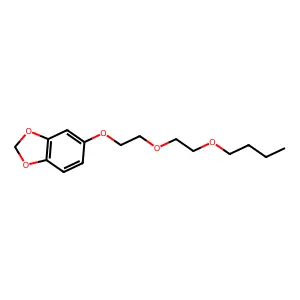 Benzene, 4-(2-(2-butoxyethoxy)ethoxy)-1,2-(methylenedioxy)- structure