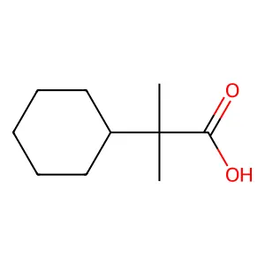 Cyclohexaneacetic acid, alpha,alpha-dimethyl- structure
