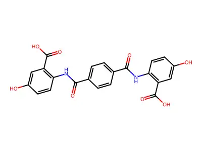 Benzoic acid, 2,2'-[1,4-phenylenebis(carbonylimino)]bis[5-hydroxy- structure
