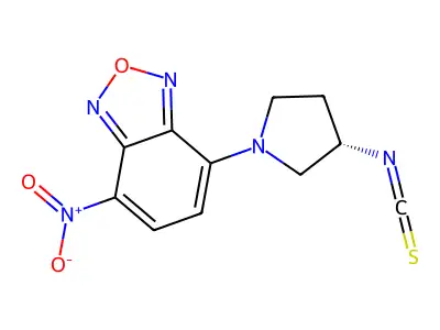 7-(3-Isothiocyanatopyrrolidin-1-yl)-4-nitro-2,1,3-benzoxadiazole structure