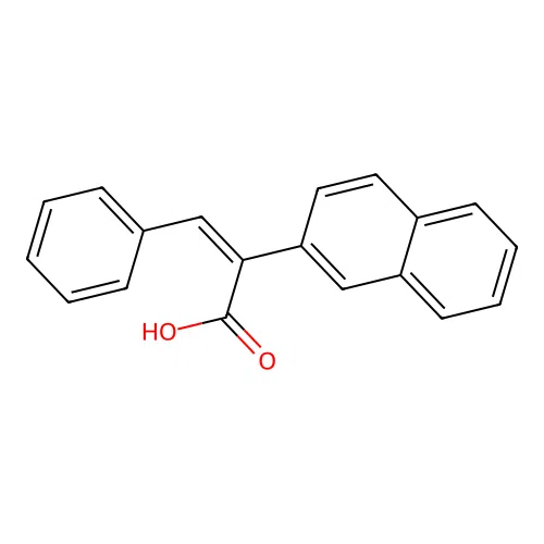 2-(2-Naphthyl)-3-phenylacrylic acid structure