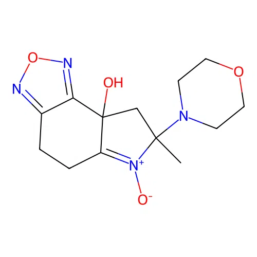 7-methyl-7-morpholin-4-yl-6-oxido-5,8-dihydro-4H-pyrrolo[2,3-g][2,1,3]benzoxadiazol-6-ium-8a-ol structure
