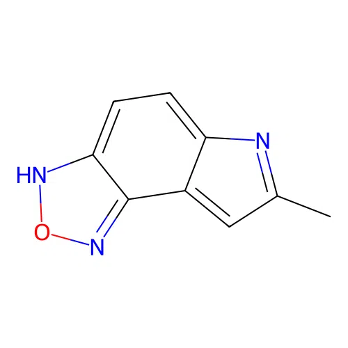 7-methyl-6H-[1,2,5]oxadiazolo[3,4-e]indole structure