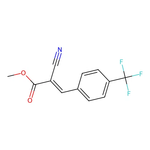 methyl (E)-2-cyano-3-[4-(trifluoromethyl)phenyl]prop-2-enoate structure