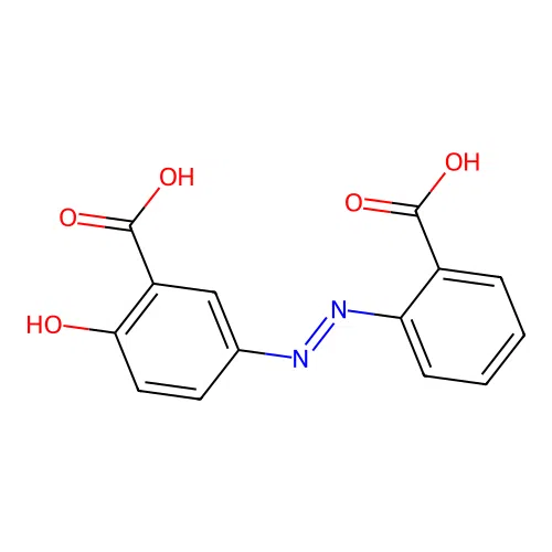 5-(2-Carboxy-phenylazo)-2-hydroxy-benzoic acid structure