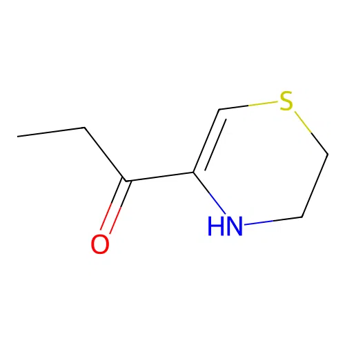 5-propionyl-3,4-dihydro-2H-1,4-thiazine structure