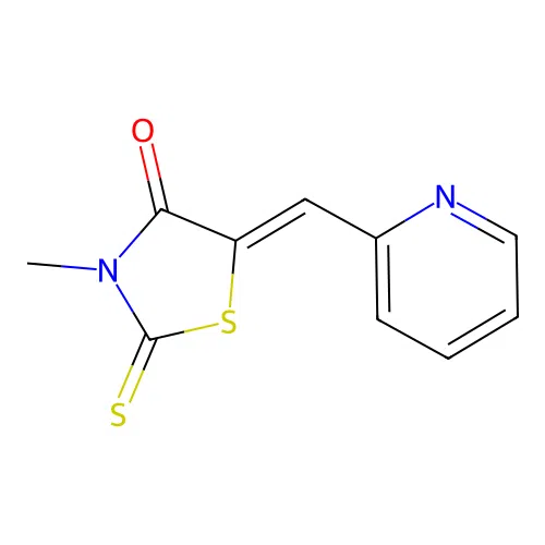 (Z)-3-methyl-5-(pyridin-2-ylmethylene)-2-thioxothiazolidin-4-one structure