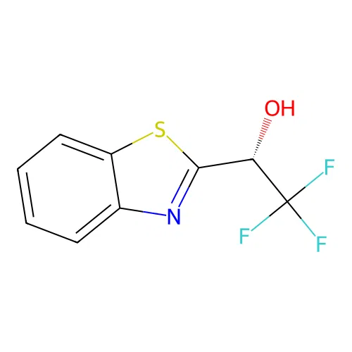 (1R)-1-(1,3-benzothiazol-2-yl)-2,2,2-trifluoroethan-1-ol structure