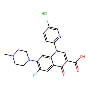 Fandofloxacin hydrochloride structure