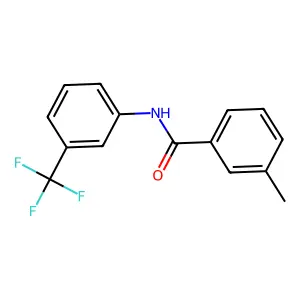 3-methyl-N-[3-(trifluoromethyl)phenyl]benzamide structure