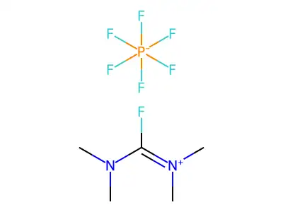 [Dimethylamino(fluoro)methylidene]-dimethylazanium structure