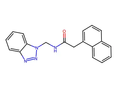 N-(1H-1,2,3-Benzotriazol-1-ylmethyl)-2-(naphthalen-1-yl)acetamide structure
