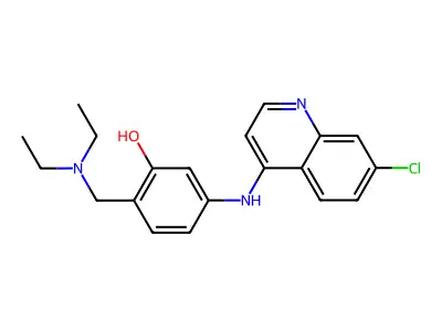 5-(7-Chloroquinolin-4-ylamino)-2-diethylaminomethylphenol structure