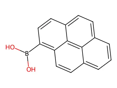 Pyren-1-ylboronic acid structure