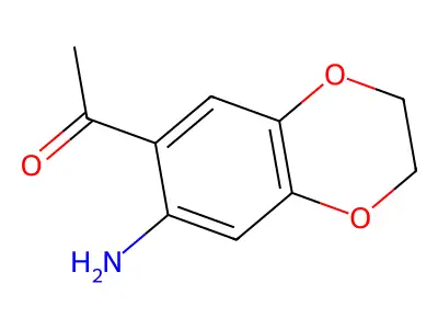 1-(7-Amino-2,3-dihydro-1,4-benzodioxin-6-yl)ethan-1-one structure