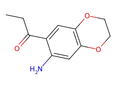 1-(7-Amino-2,3-dihydro-benzo[1,4]dioxin-6-yl)-propan-1-one structure