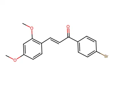 1-(4-Bromophenyl)-3-(2,4-dimethoxyphenyl)prop-2-en-1-one structure