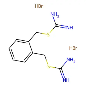 Pseudourea, 2,2'-(o-phenylenedimethylene)bis(2-thio-, dihydrobromide structure