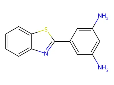 1,3-Benzenediamine, 5-(2-benzothiazolyl)- structure