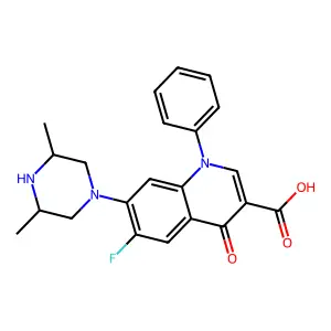 Quinolone der. structure