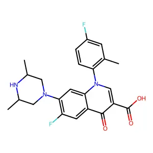 Quinolone der. structure